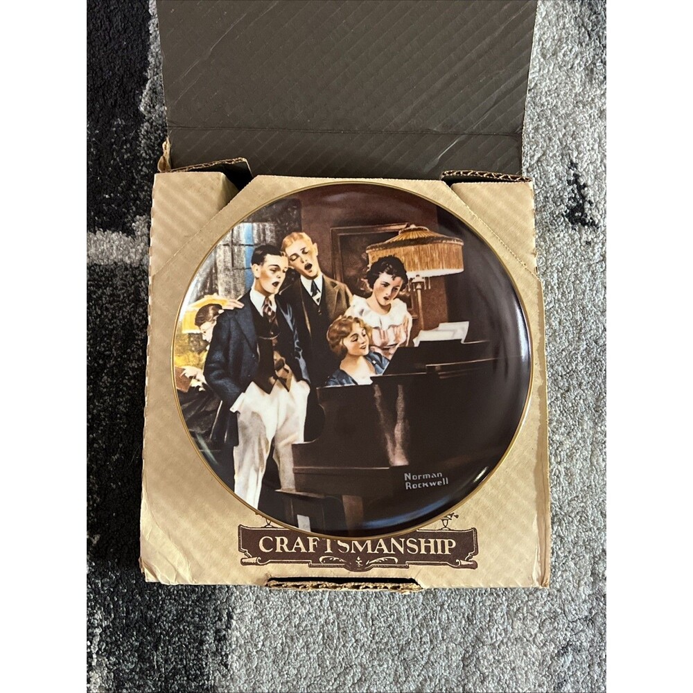 Norman Rockwell Close Harmony Knowles Collector Plate